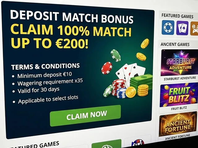İlk Yatırım (Deposit Match) Bonusu – Değer Hesaplama ve Çevrim Temizleme